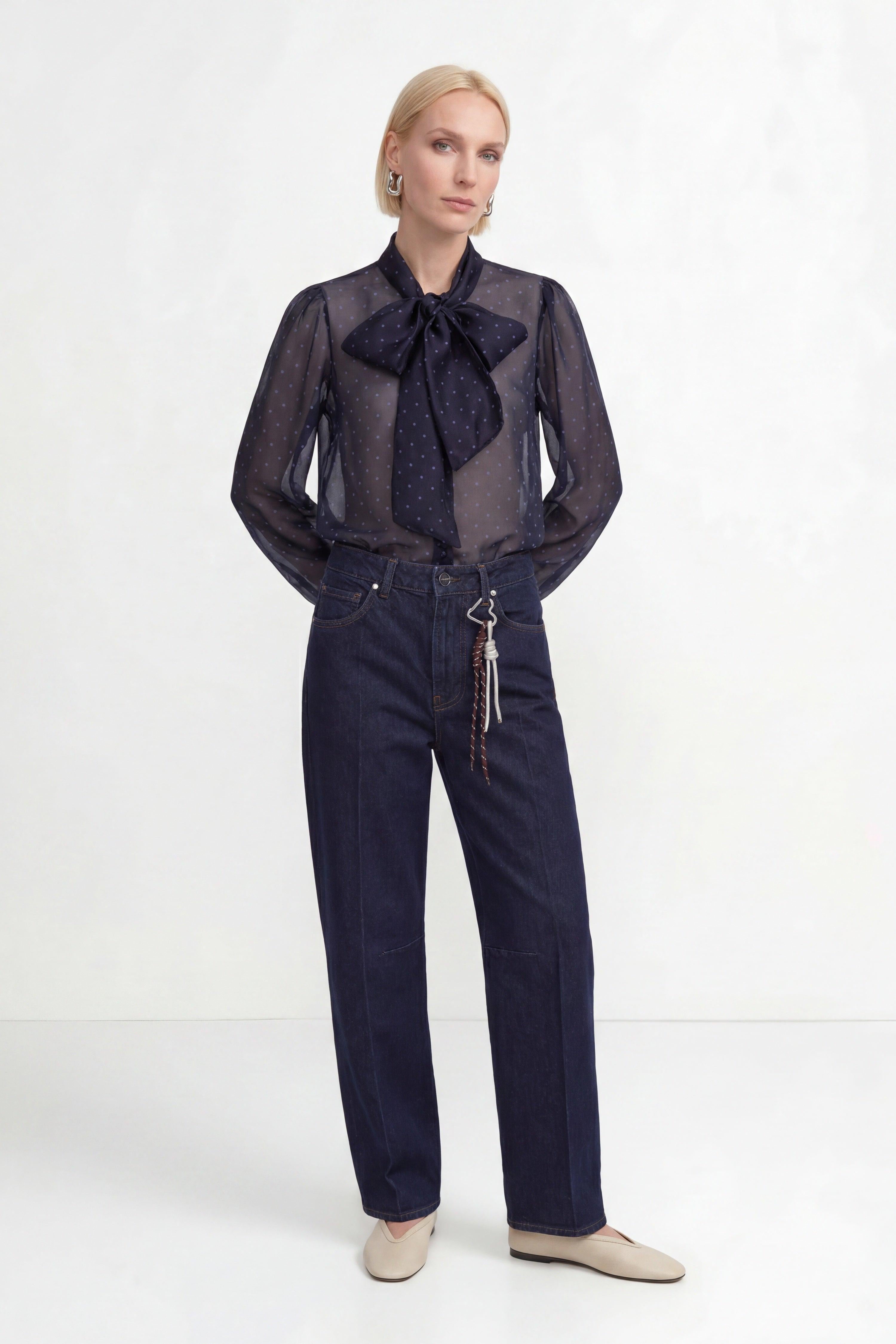 Barrel-Leg-Jeans mit Karabiner-Detail-Rich & Royal