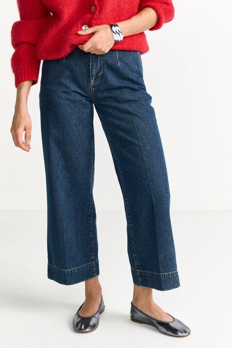 Cropped-Jeans mit geradem Bein-Rich & Royal