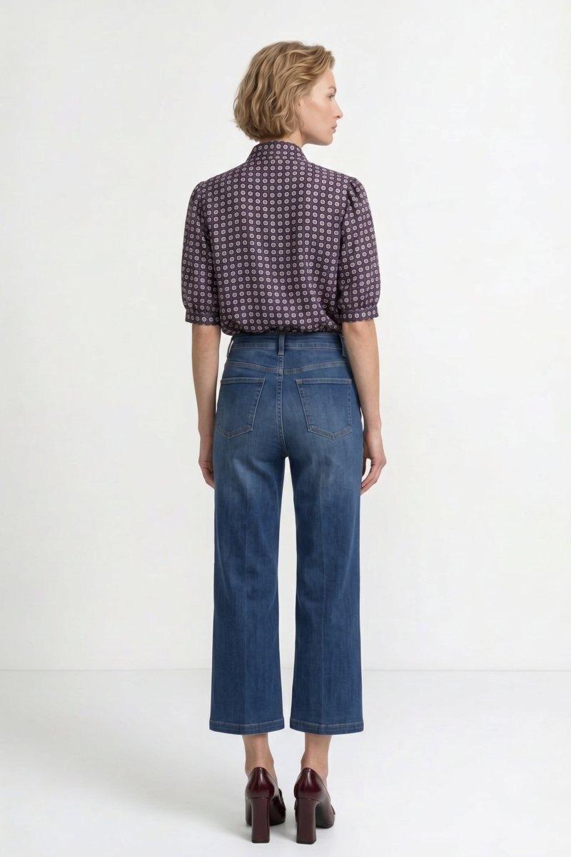 Culotte-Jeans mit Taschen-Rich & Royal