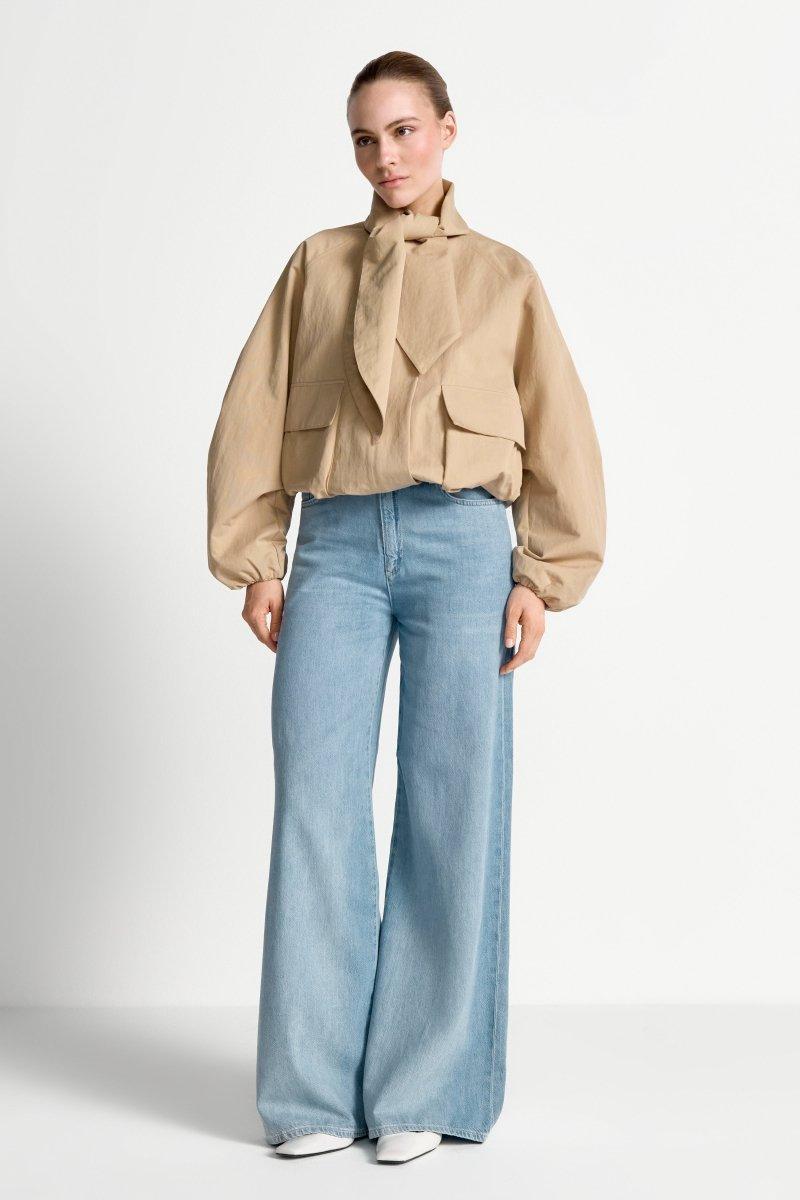 Hellblaue Wide-Leg-Jeans-Rich & Royal