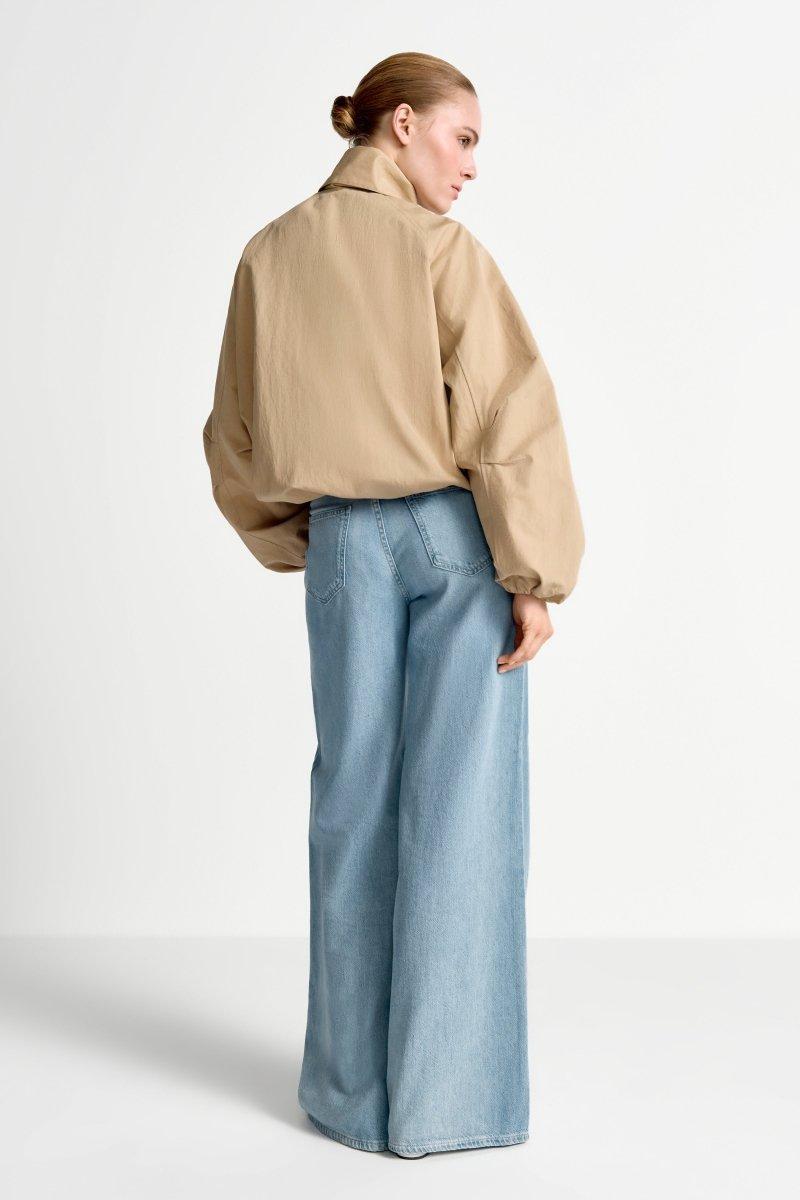 Hellblaue Wide-Leg-Jeans-Rich & Royal