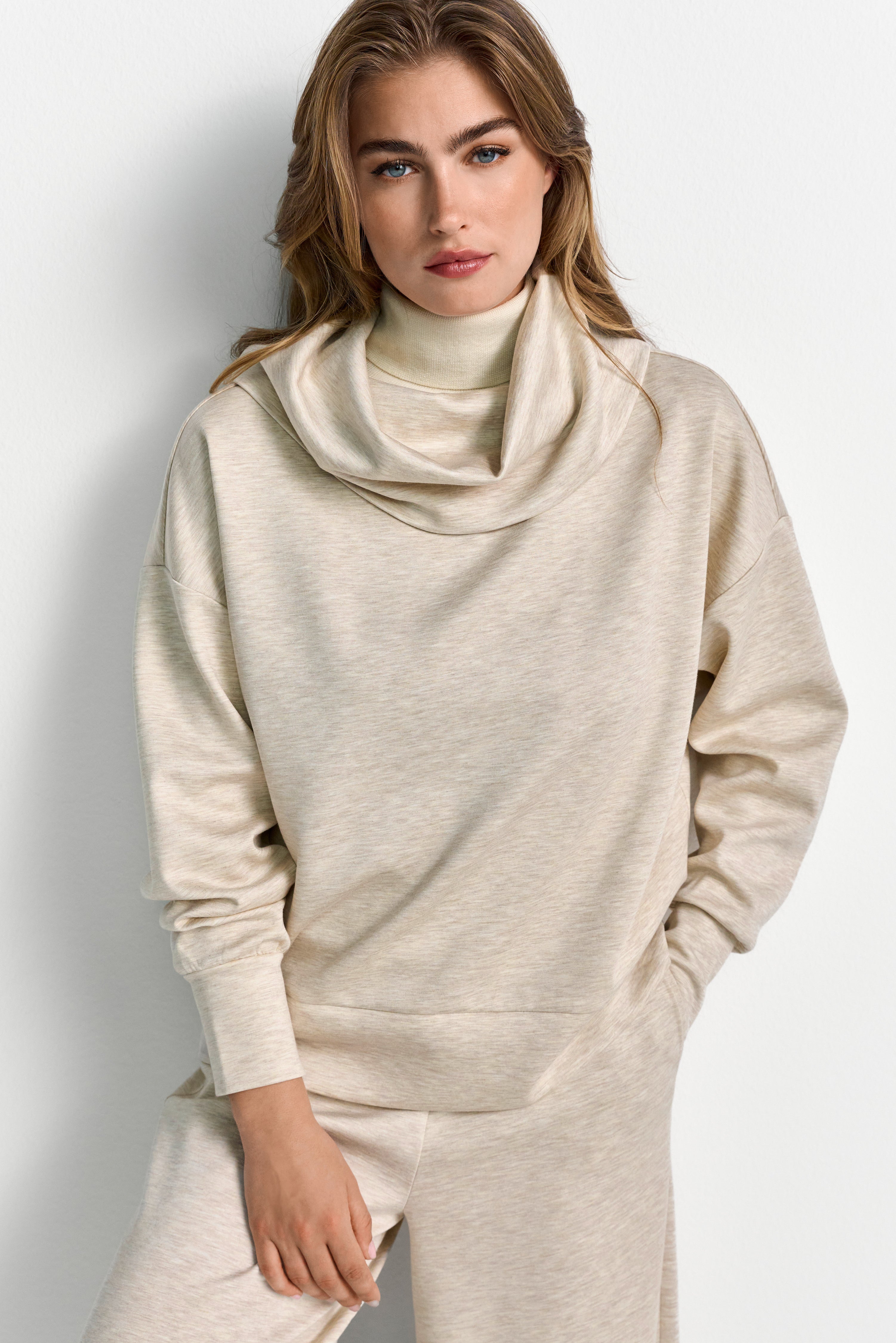 Sweatshirt mit Stehkragen-Rich & Royal