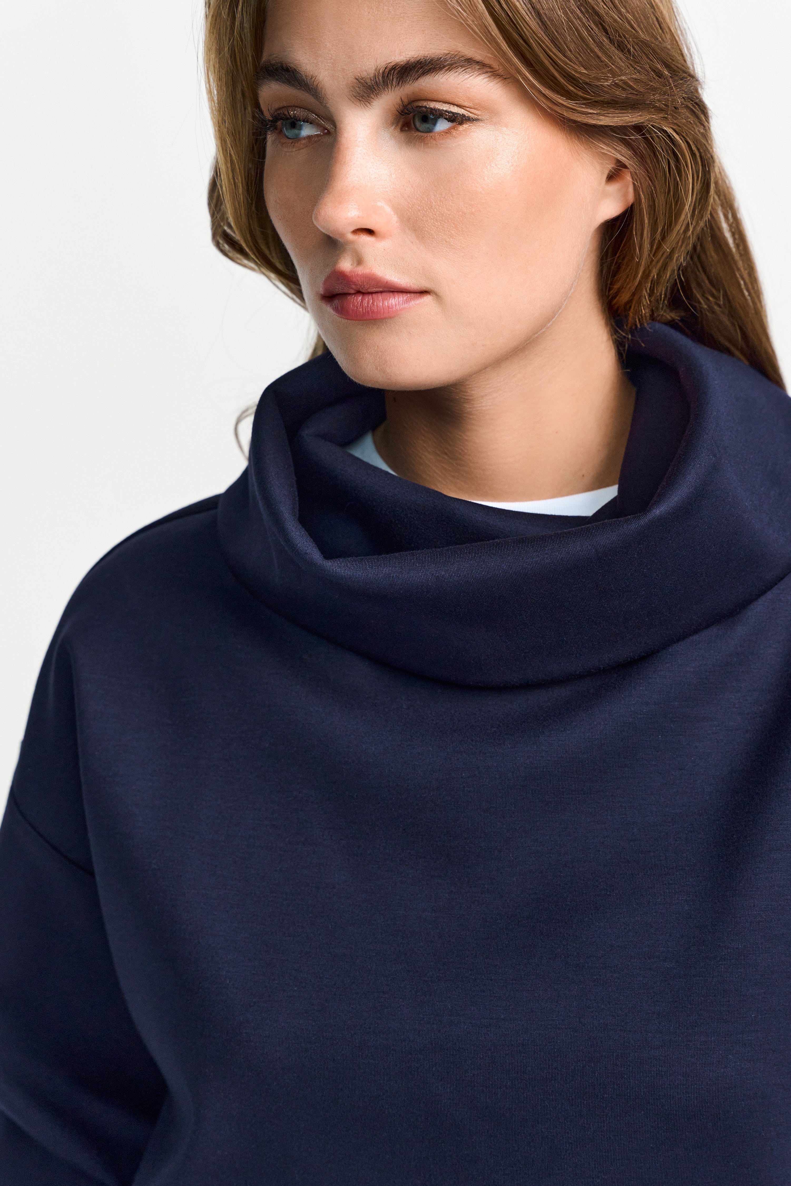 Sweatshirt mit Stehkragen-Rich & Royal