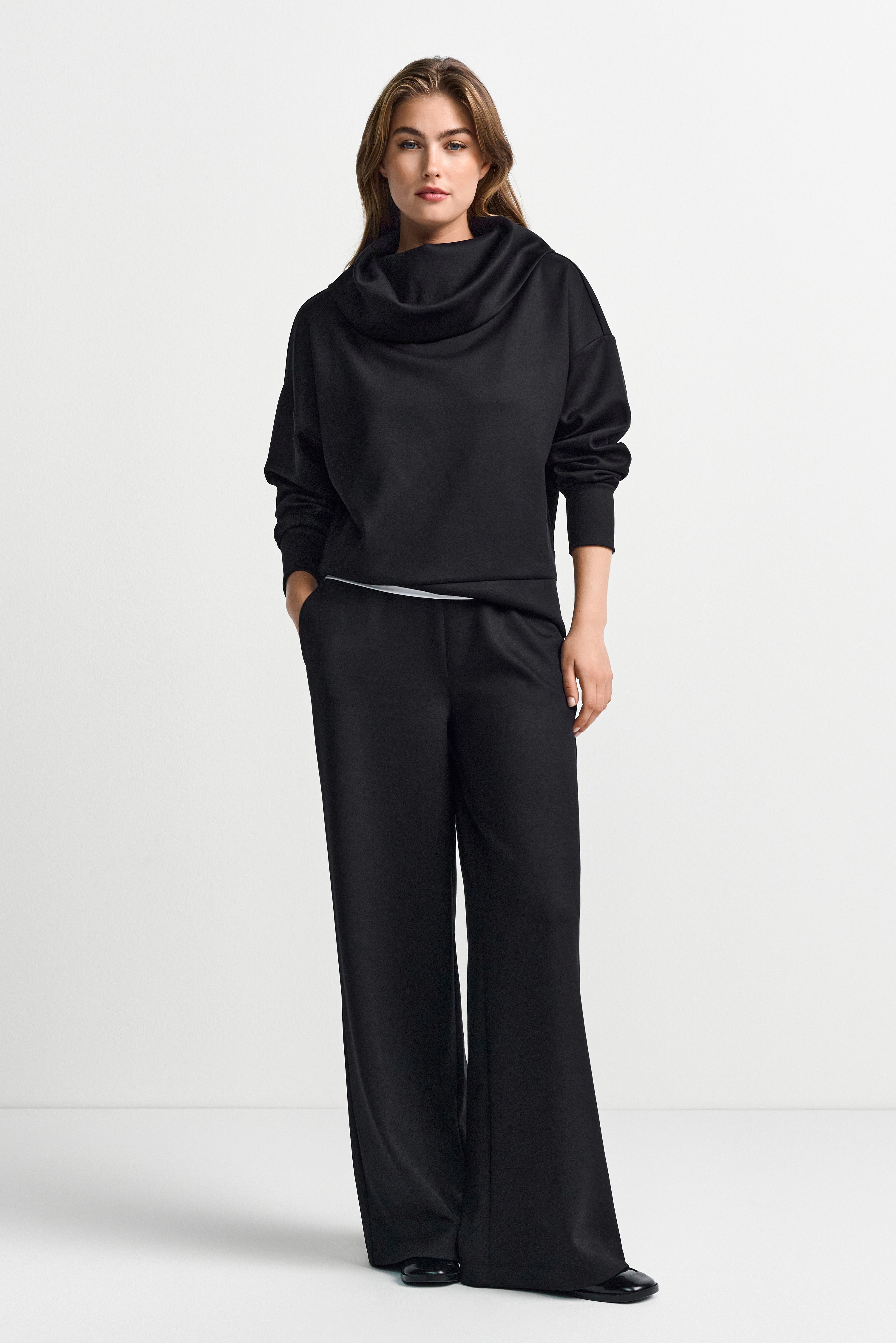 Sweatshirt mit Stehkragen-Rich & Royal