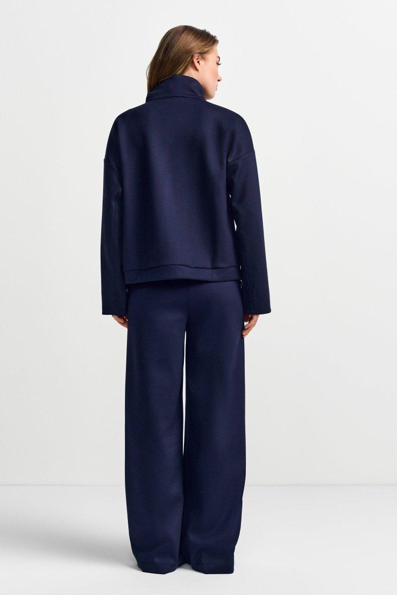 Sweatjacke mit Stehkragen-Rich & Royal