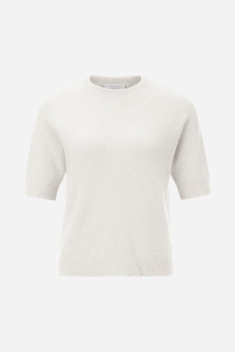Kurzärmeliger Feinstrickpullover-Rich & Royal