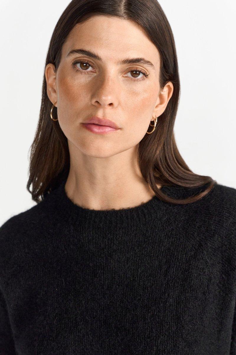 Kurzärmeliger Feinstrickpullover-Rich & Royal