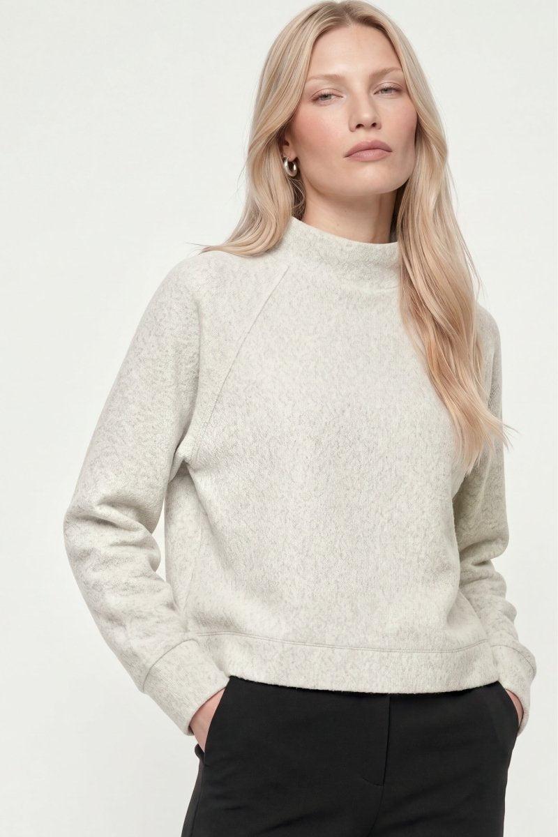 Cropped Sweatshirt mit Stehkragen-Rich & Royal