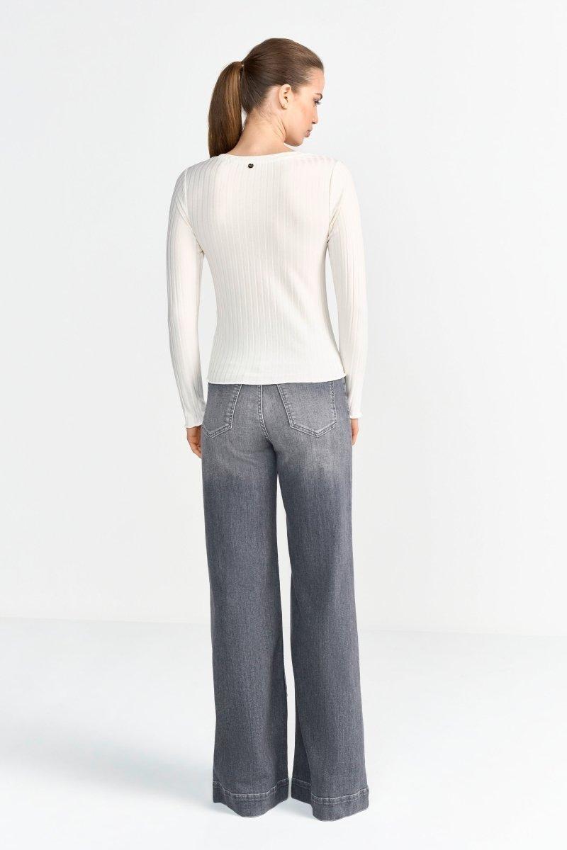 Geripptes Longsleeve-Rich & Royal