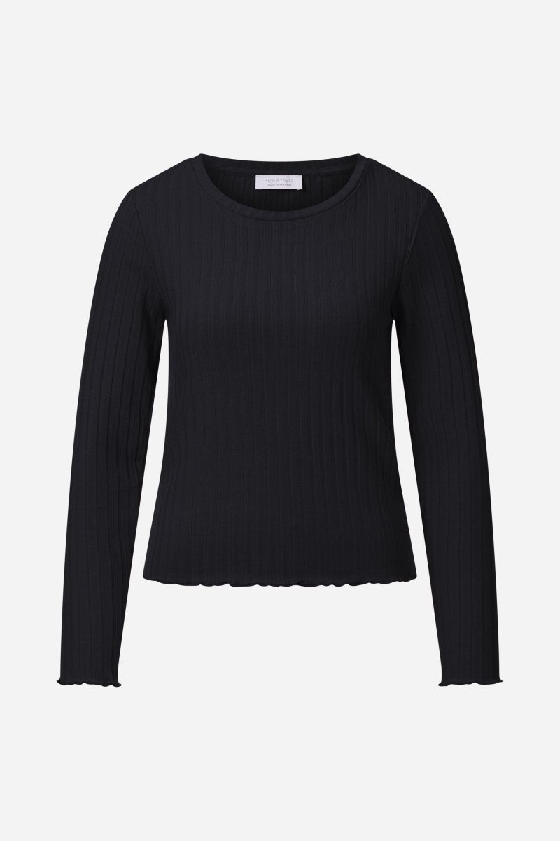 Geripptes Longsleeve-Rich & Royal