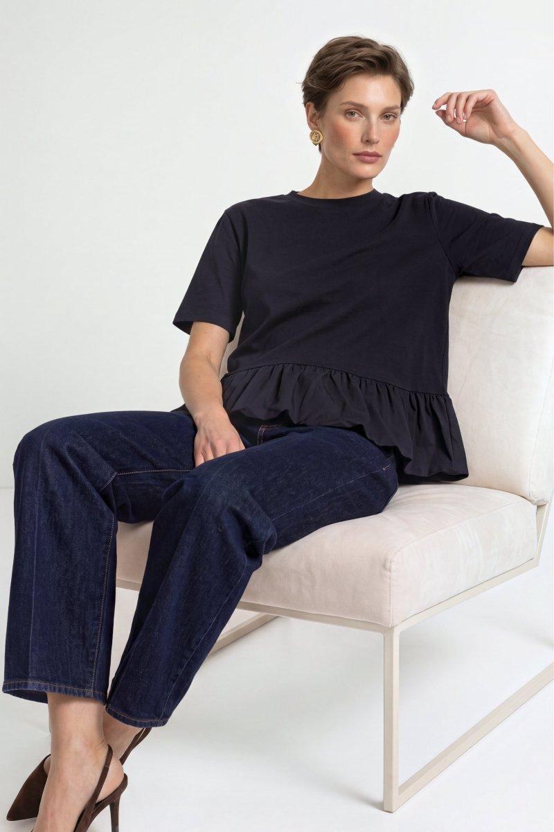 Shirt mit Volantsaum-Rich & Royal