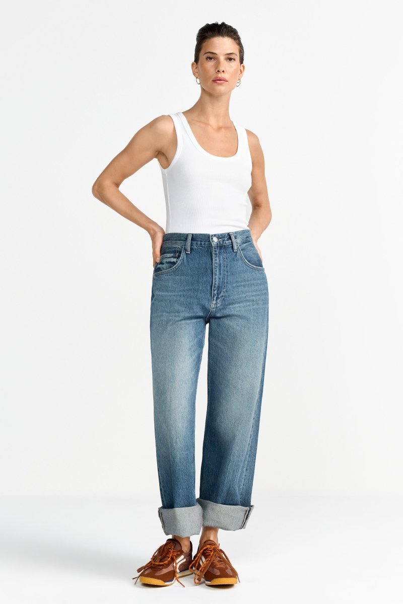 Ripp-Tanktop mit Rundhalsausschnitt-Rich & Royal