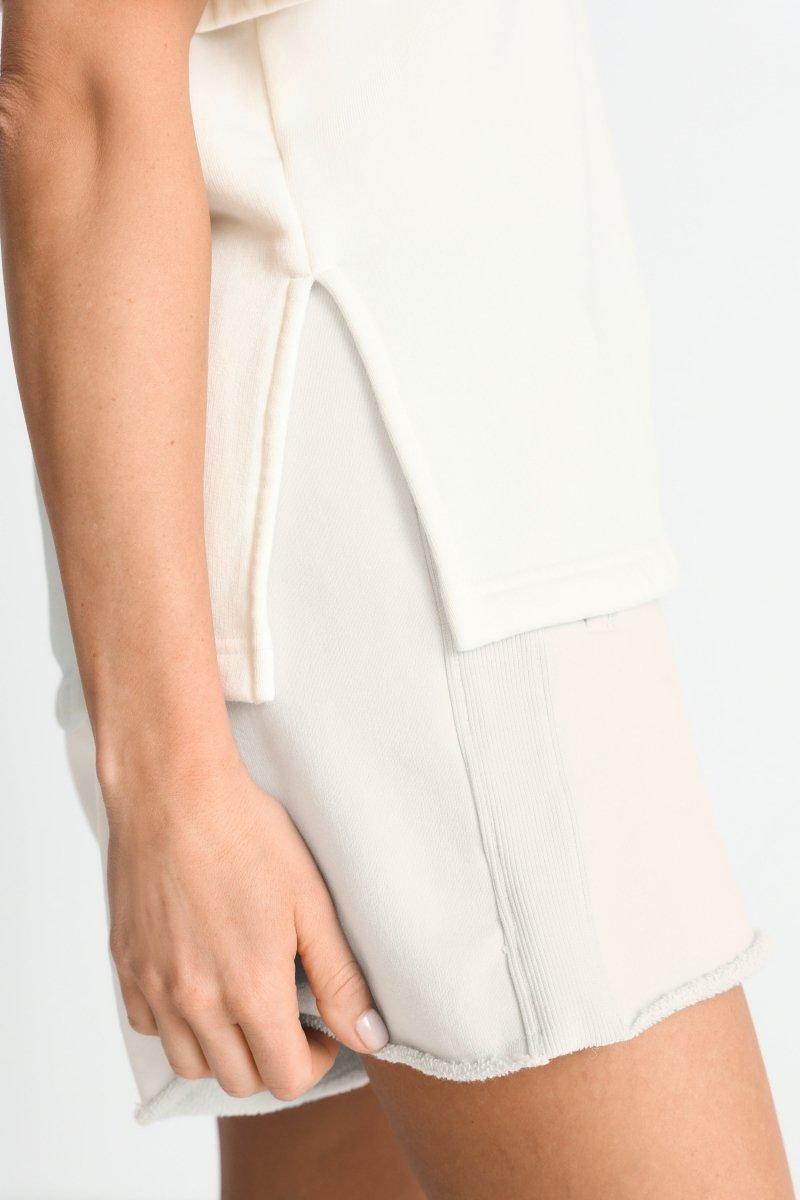 Boxy T-Shirt in Off-White-Rich & Royal