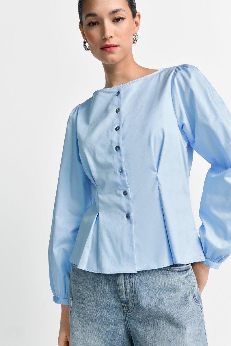 Taillierte Bluse mit Knöpfen-Rich & Royal