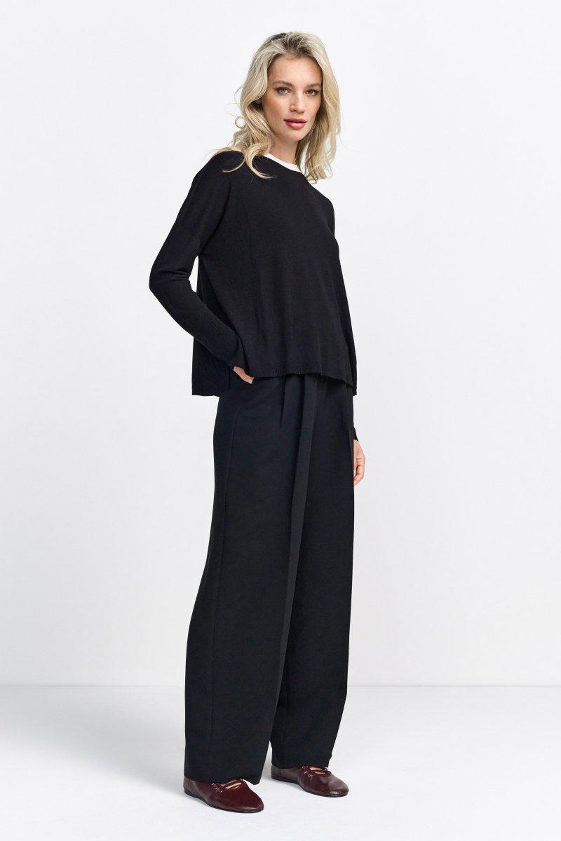 Feinstrickpullover mit Rundhalsausschnitt-Rich & Royal