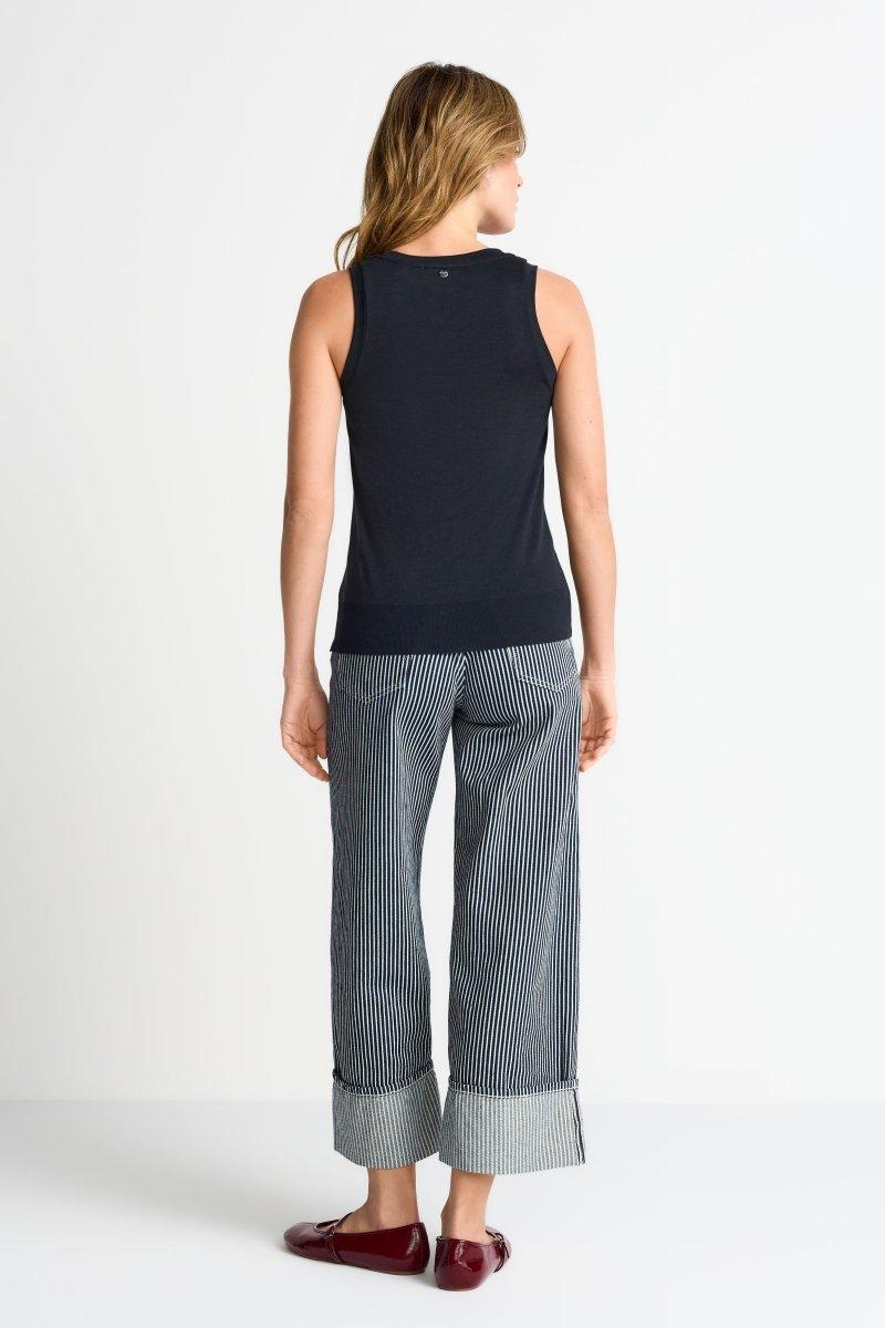 Ripp-Top mit Lyocell-Rich & Royal