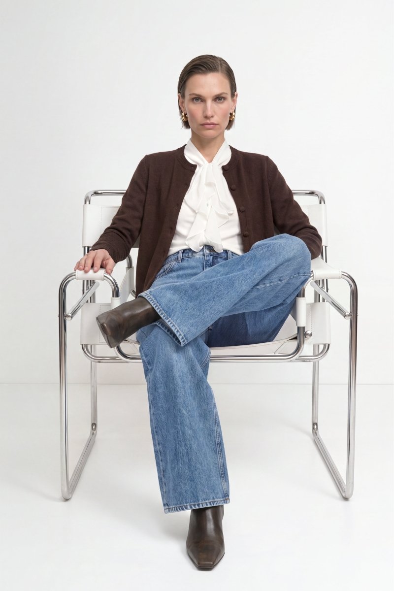 Hellblaue Jeans im Loose Fit