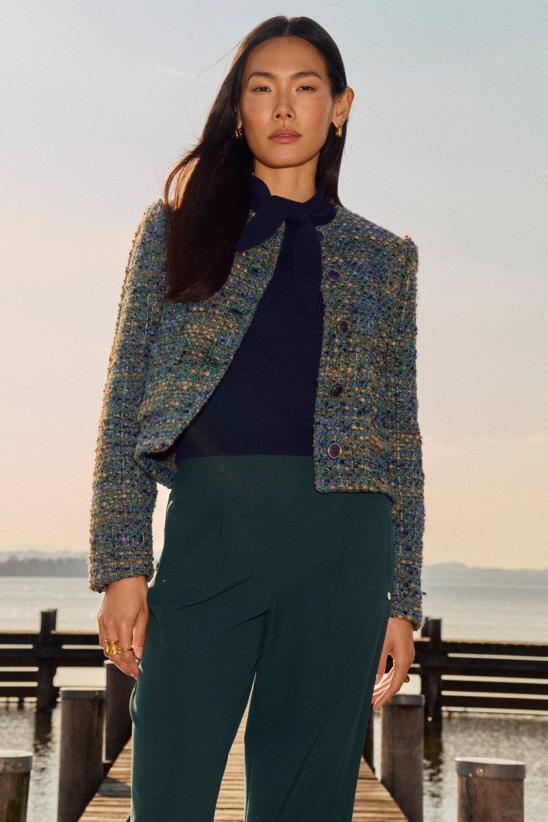 Woll-Blazer in Bouclé-Optik-Rich & Royal