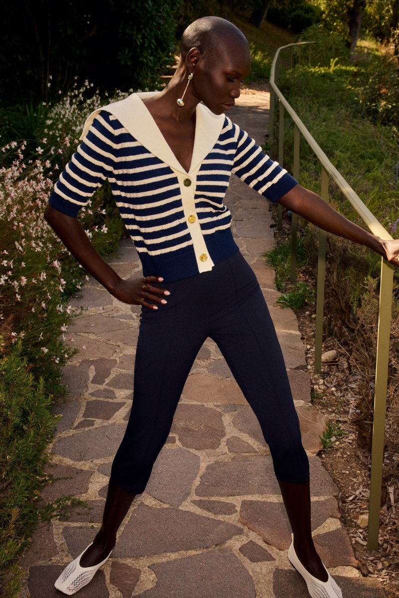 Caprihose in Midnight Blue-Rich & Royal