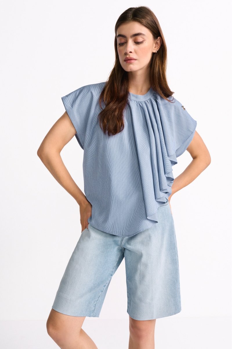 Crinkle blouse – Look-Rich & Royal