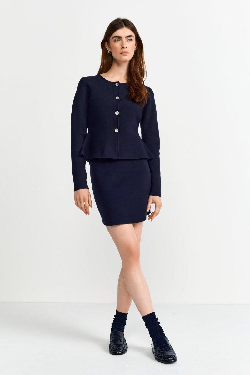 Peplum Cardigan - Look-Rich & Royal
