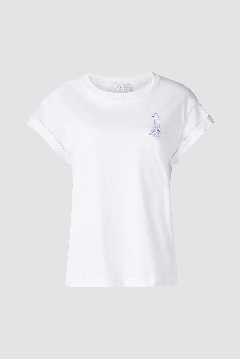 T-Shirt mit glänzenden Details-Rich & Royal