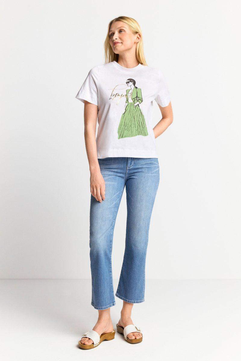 T-Shirt mit Illustrations-Print-Rich & Royal