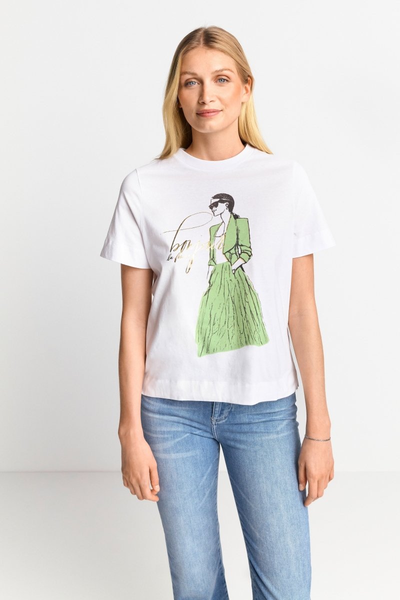 T-Shirt mit Illustrations-Print-Rich & Royal