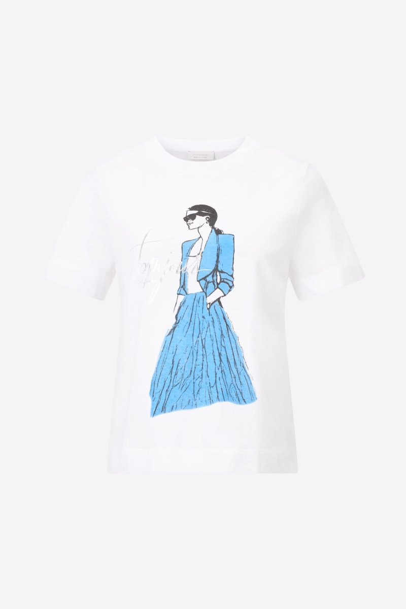 T-Shirt mit Illustrations-Print-Rich & Royal