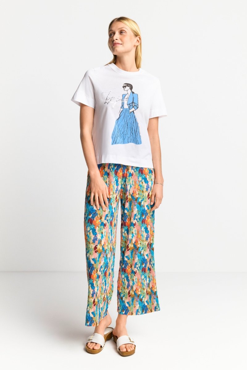 T-Shirt mit Illustrations-Print-Rich & Royal