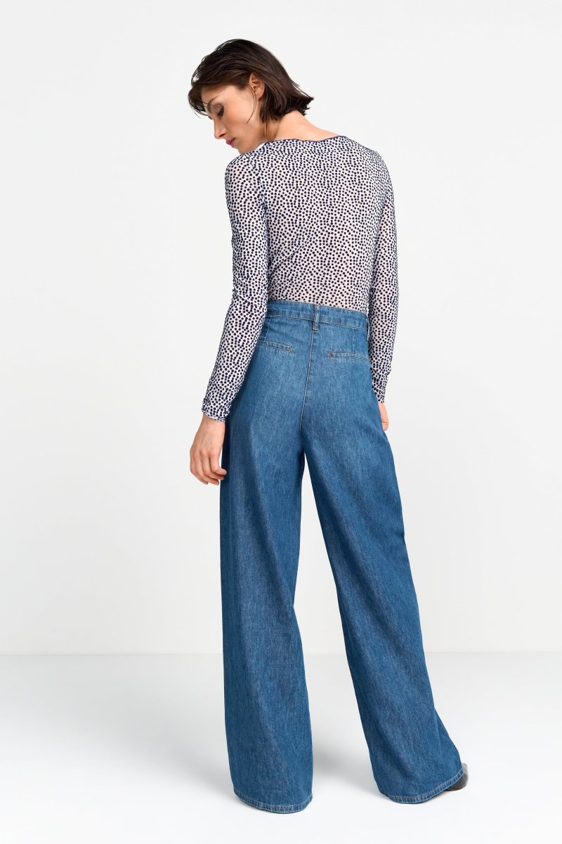 Wide Leg Denim mit hoher Taille-Rich & Royal