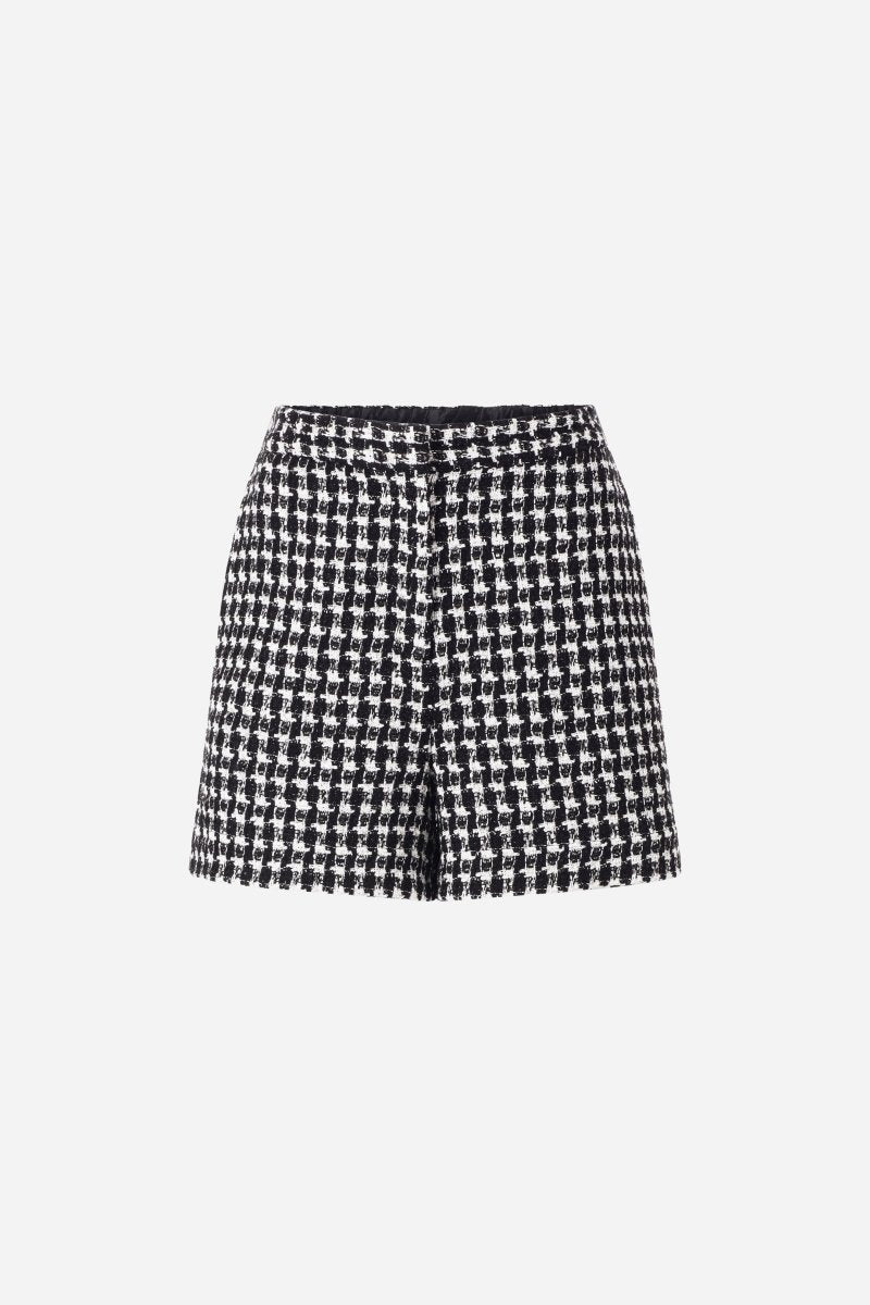 Wollshorts mit Hahnentrittmuster-Rich & Royal