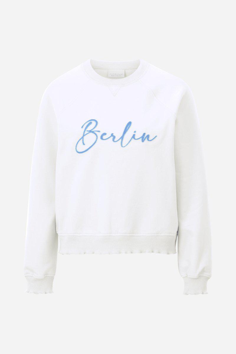 Statement-Pullover mit Schriftzug-Rich & Royal