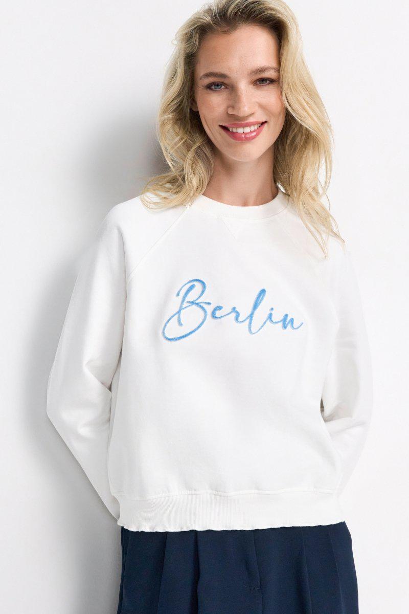 Statement-Pullover mit Schriftzug-Rich & Royal