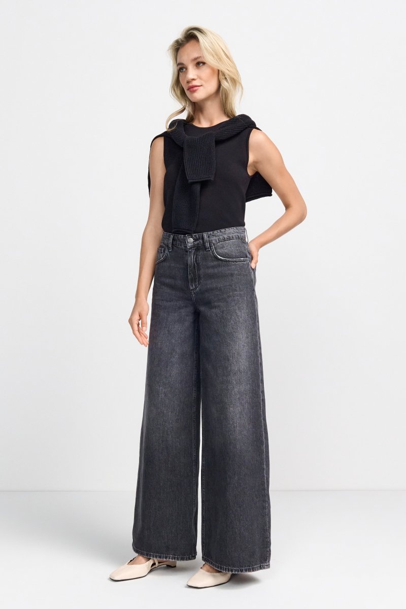 Wide Leg Jeans mit hohem Bund-Rich & Royal