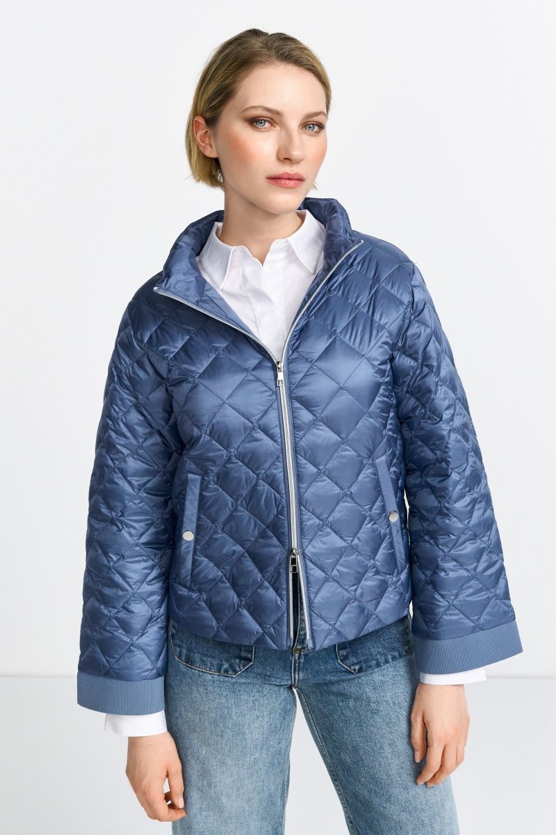 Steppjacke mit Rautensteppmuster-Rich & Royal