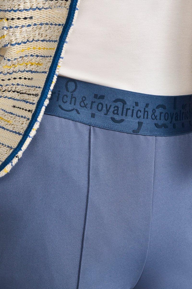 Knöchellange Stoffhose mit Paspelnaht-Rich & Royal