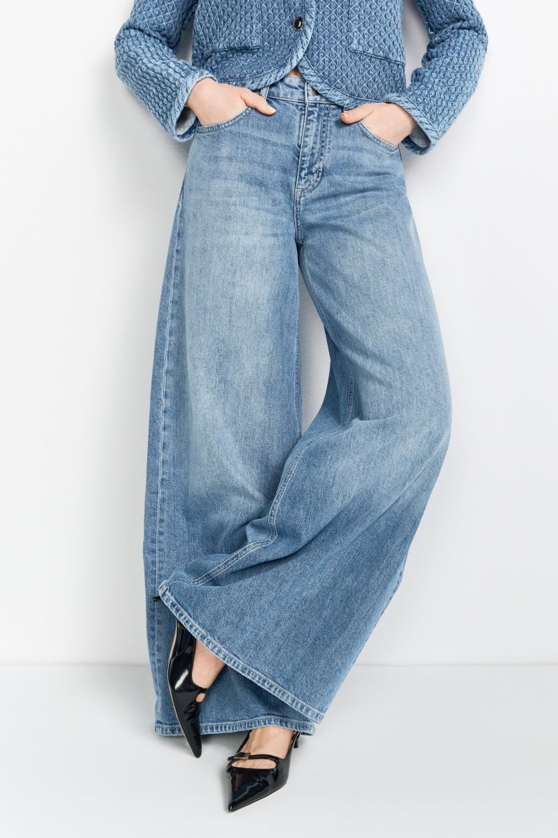 Wide Leg Denim mit hoher Taille-Rich & Royal