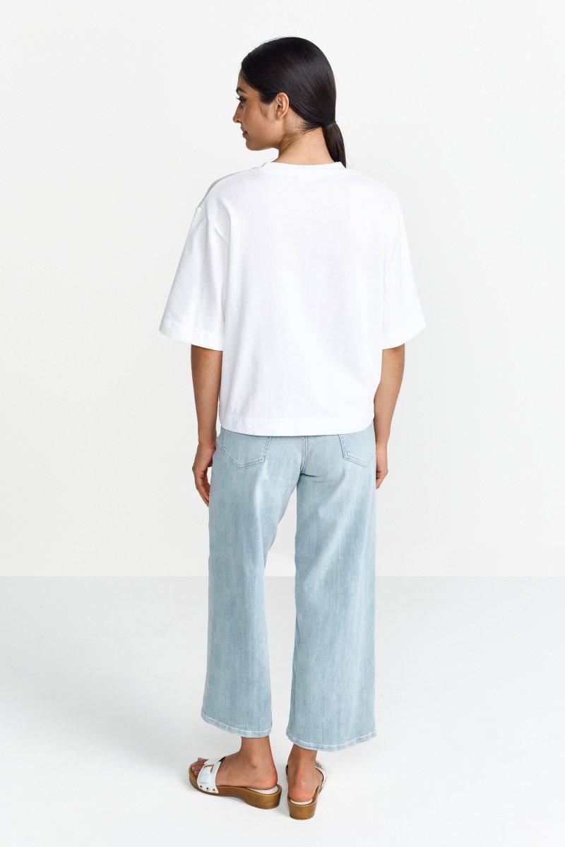 Oversized Cropped T-Shirt-Rich & Royal