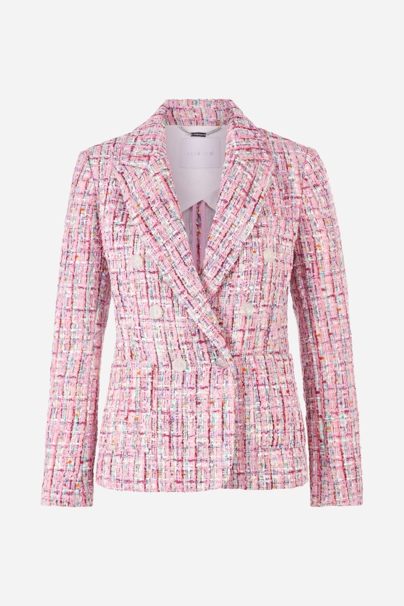 Bouclé-Blazer in Pink-Multicolor-Rich & Royal