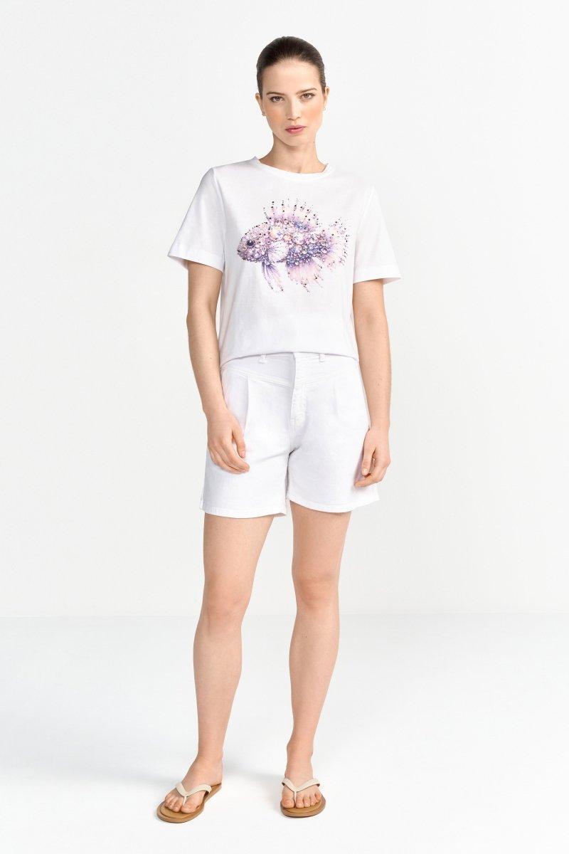 T-Shirt mit elegantem Print-Rich & Royal