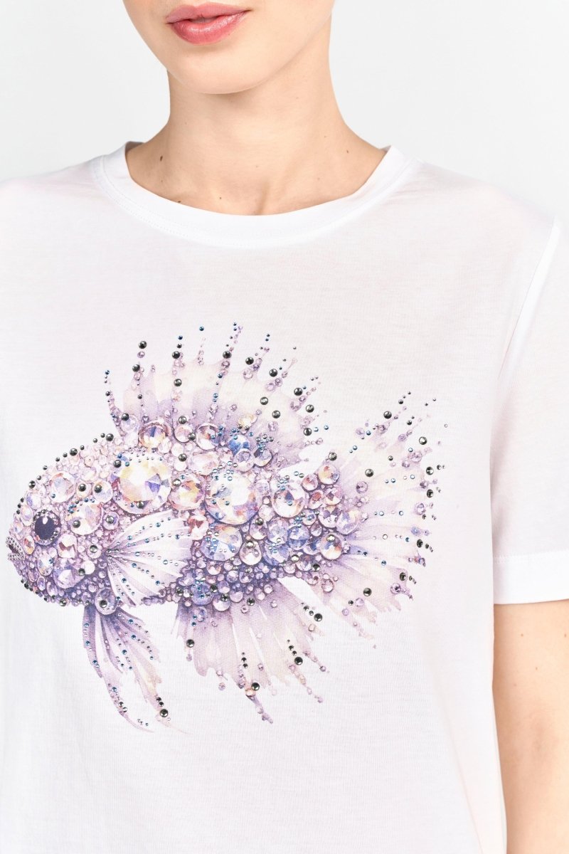 T-Shirt mit elegantem Print-Rich & Royal