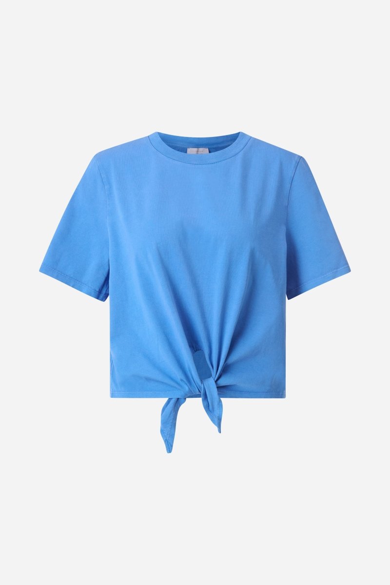 Cropped T-Shirt mit Bindedetail-Rich & Royal