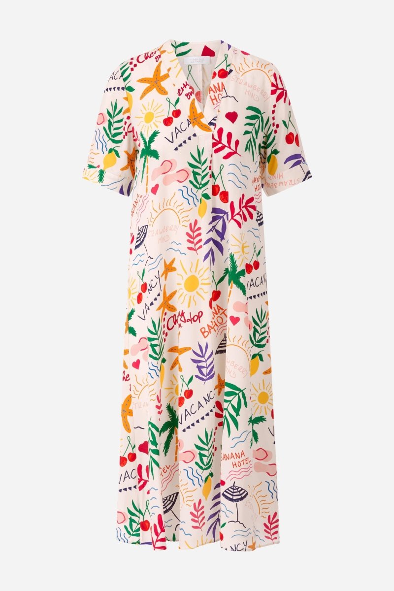 Langes Tunikakleid mit Print-Rich & Royal