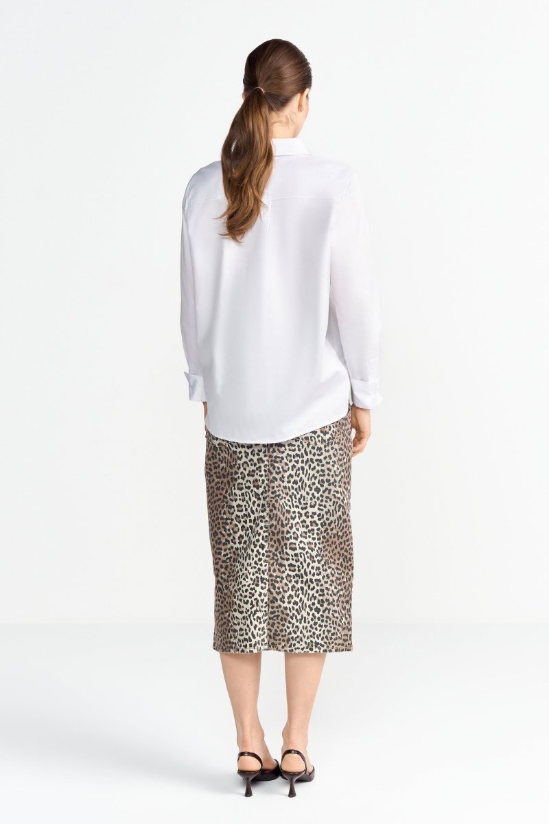 Midi-Bleistiftrock mit Leo-Print-Rich & Royal