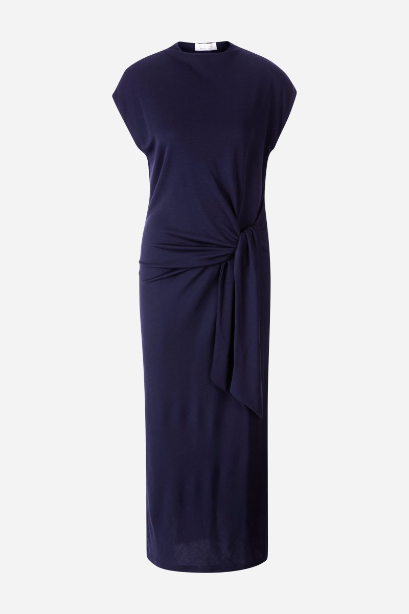 Midikleid mit seitlicher Drapierung-Rich & Royal