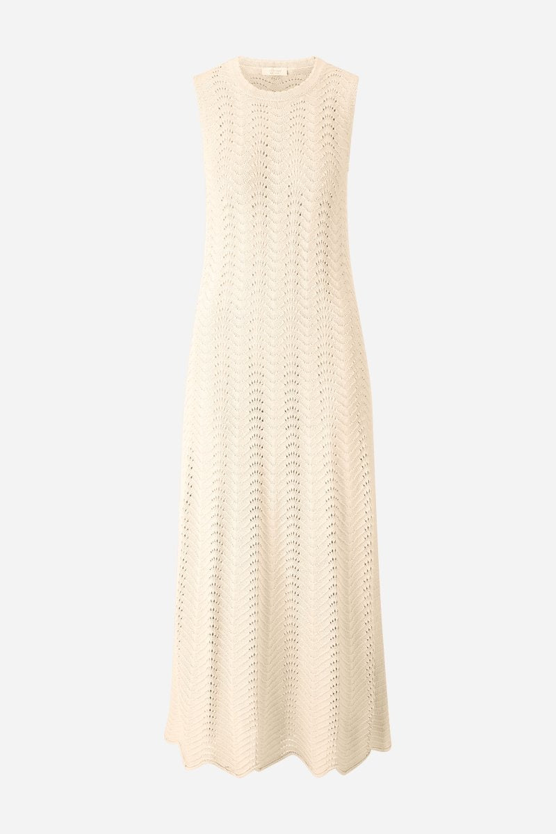 Ärmelloses Strickkleid mit Ajourmuster-Rich & Royal