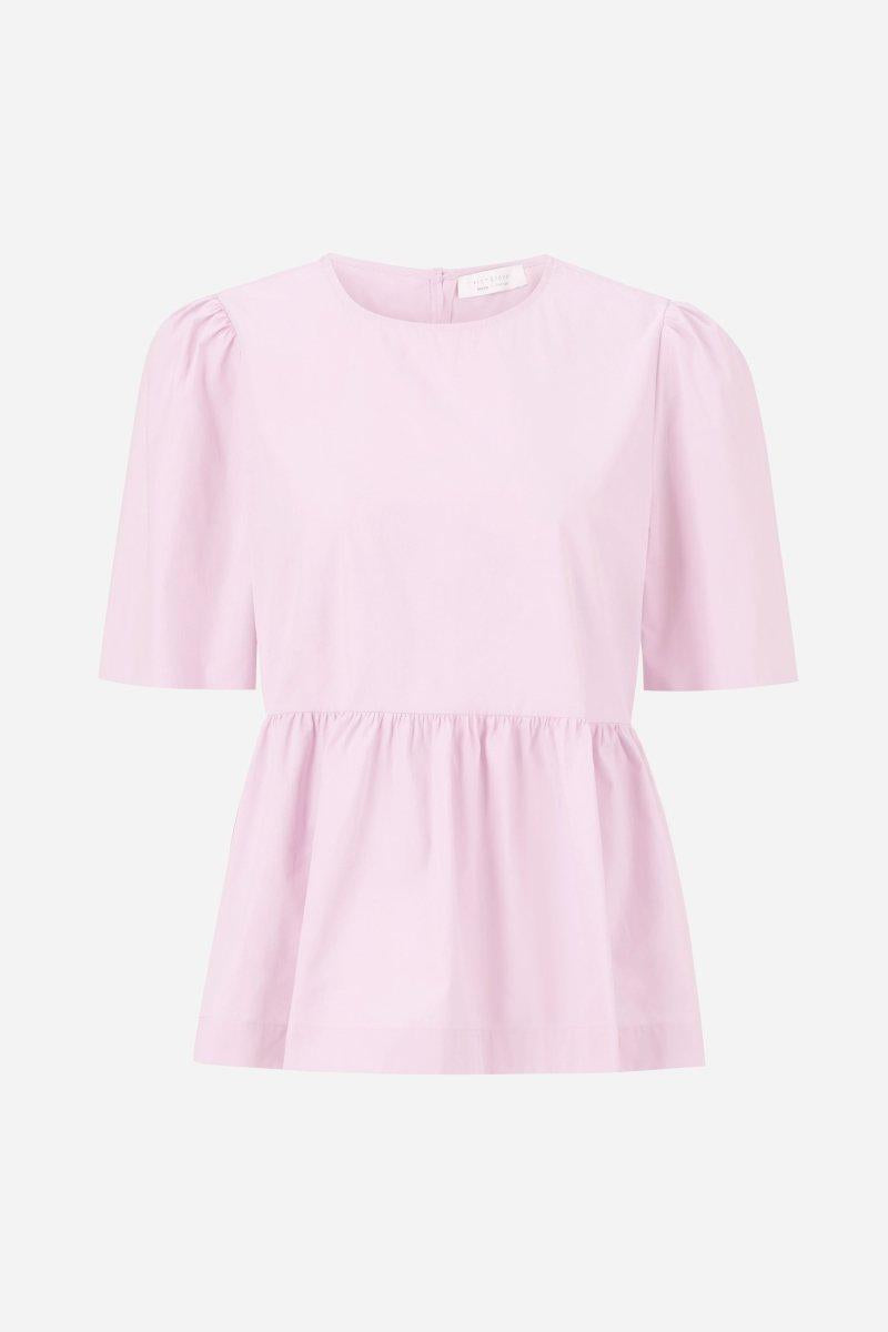 Taillierte Bluse mit Puffärmeln-Rich & Royal