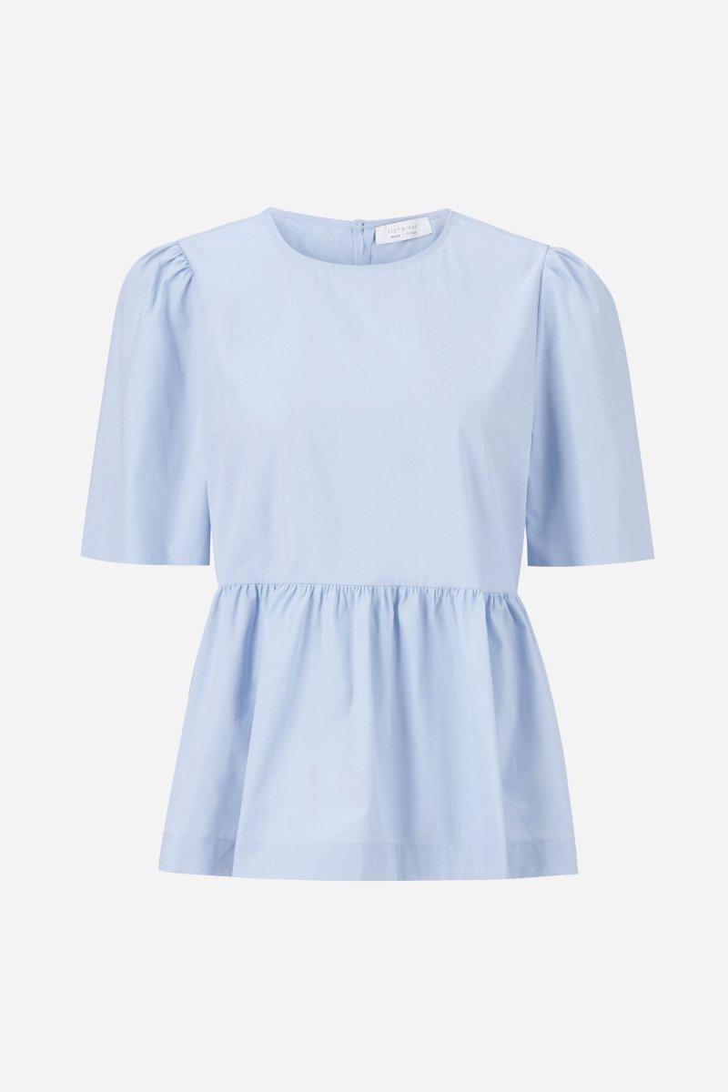 Taillierte Bluse mit Puffärmeln-Rich & Royal