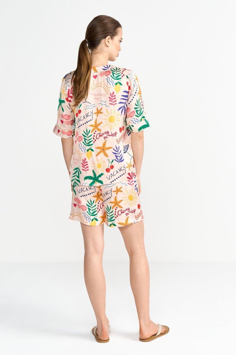 Shorts mit tropischem Print-Rich & Royal